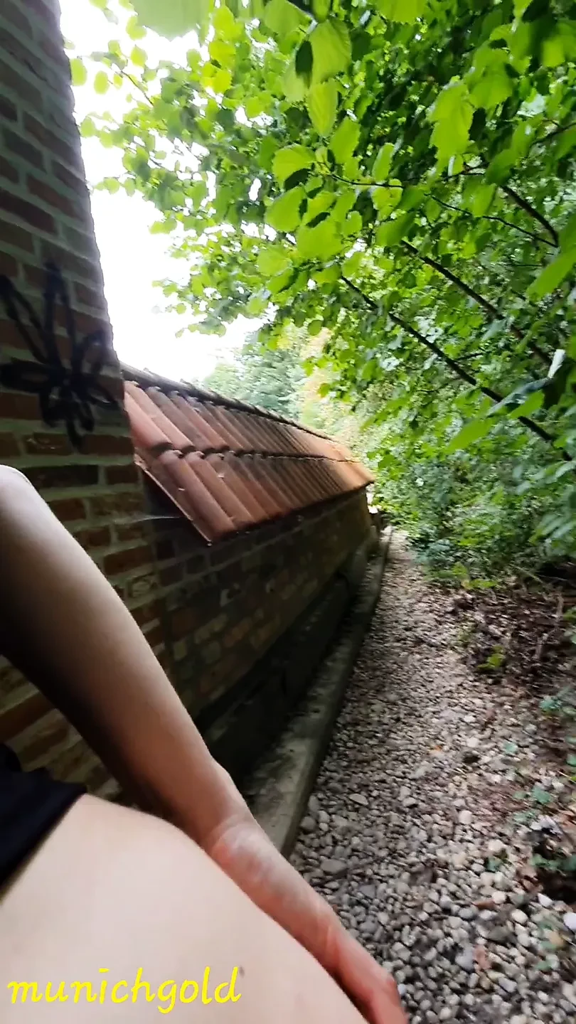 public sex outdoors, piss, hot blowjob, I'll be fucked from behind and have sex in the stairwell of a church