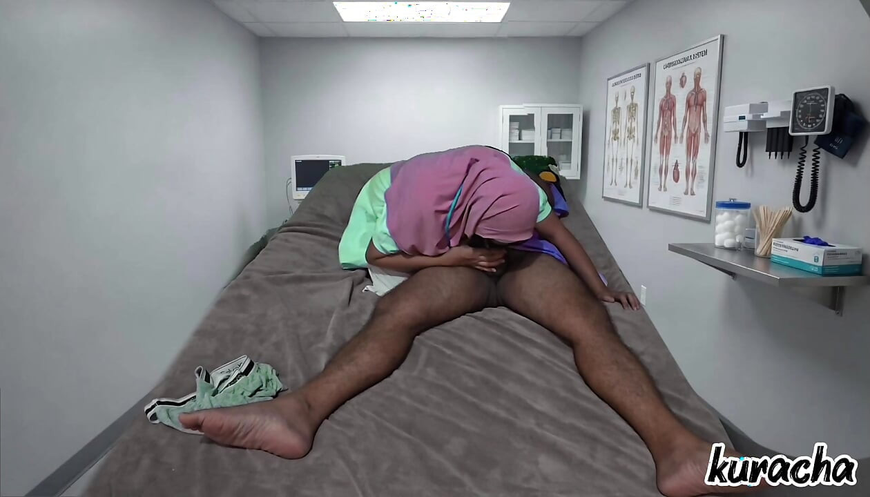 Lady Doctor fake checkup to get fuck from Patient