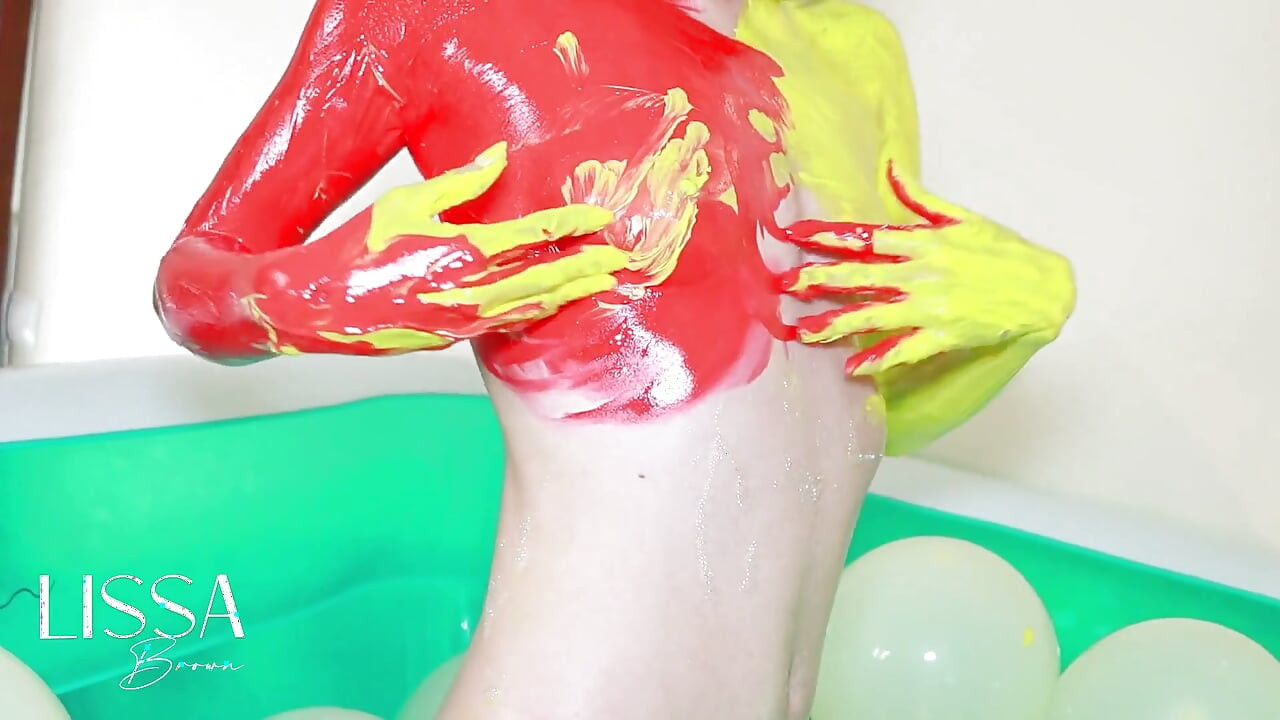 Dirty and Wet Body Paint