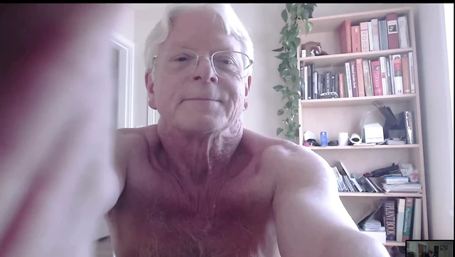 American Grandpa cums for cam