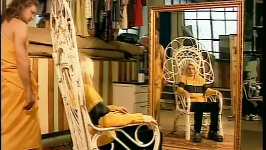 Beautiful blonde ass fucking in dogging position