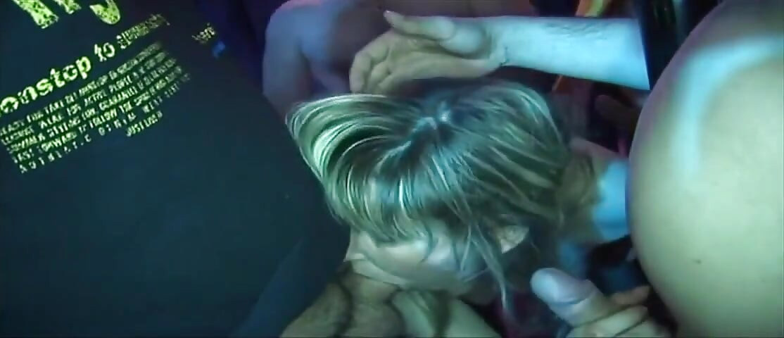 Blonde Babe Stretched Wide in Sloppy Group Pound Fest