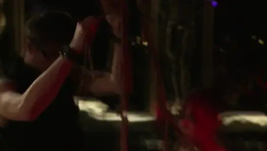 Teen Slave Slut Gets Tied up and Suspended for a Teasing Bondage Punishment Session