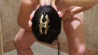 Un moment de douche drôle à lil teasin