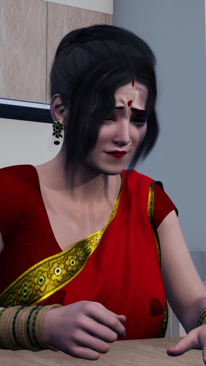 Me follé a mi madrastra india cachonda en la cocina | Clip 1