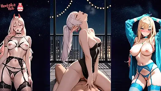 Hentai-zusammenstellung 2d mit heißer schlampe friren