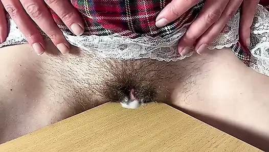 Не Могу Перестать Это Делать!!!!трение Волосатой Девственной Киски.женская Мастурбация