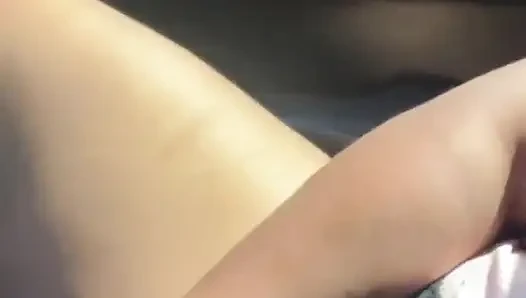 Pound My Pussy with Big Dildo in a Private Taxis