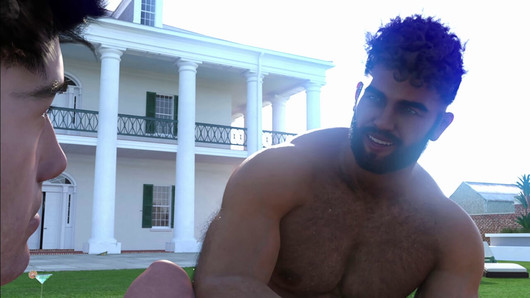 Ethan se igra s dva mišićava tate