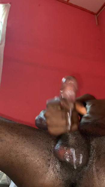 Thrilling moment from "Black cock cumming hard"
