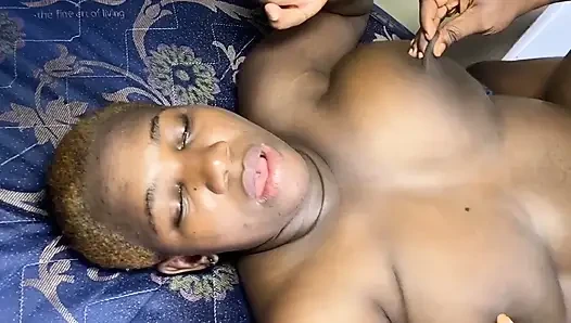 My Bursty Chubby Creamy Pussy Wife Was Happy to Fuck My Black Cock