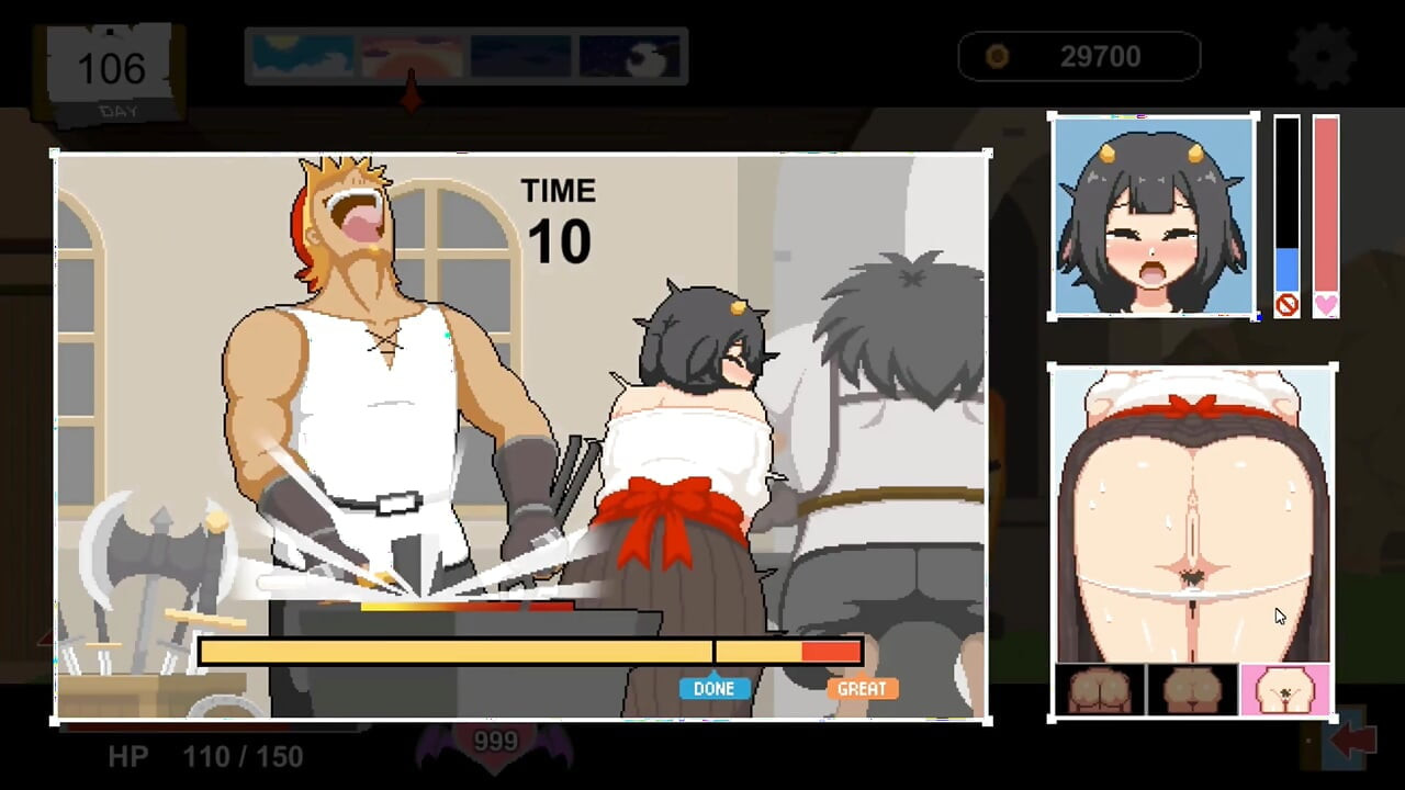 Hentai Game - Handyman Fantary - NTR Minotaur's Wife Bella H Scenes