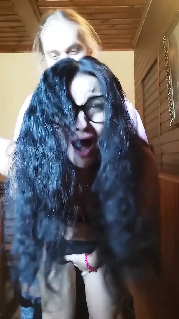 The student crept up behind the teacher and fucked her hard