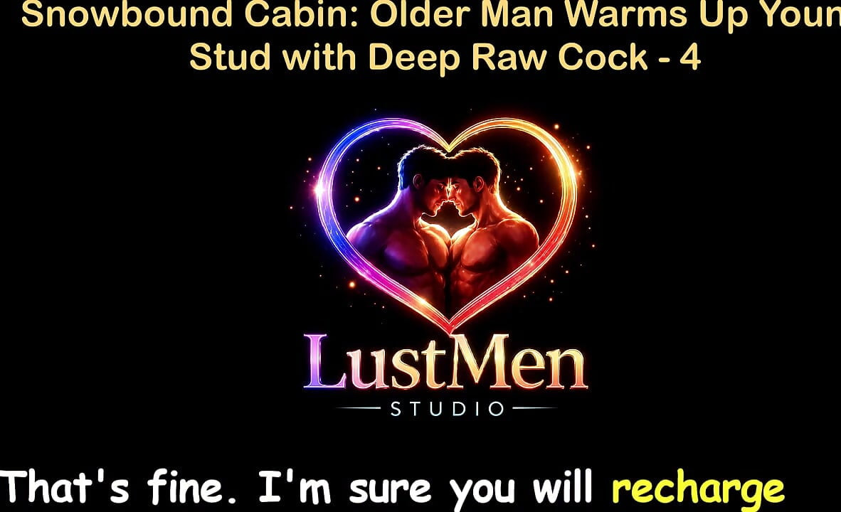 English Audio Gay Sex Story - Snowbound Cabin Older Man Warms up Young Stud with Deep Raw Cock - Part 4