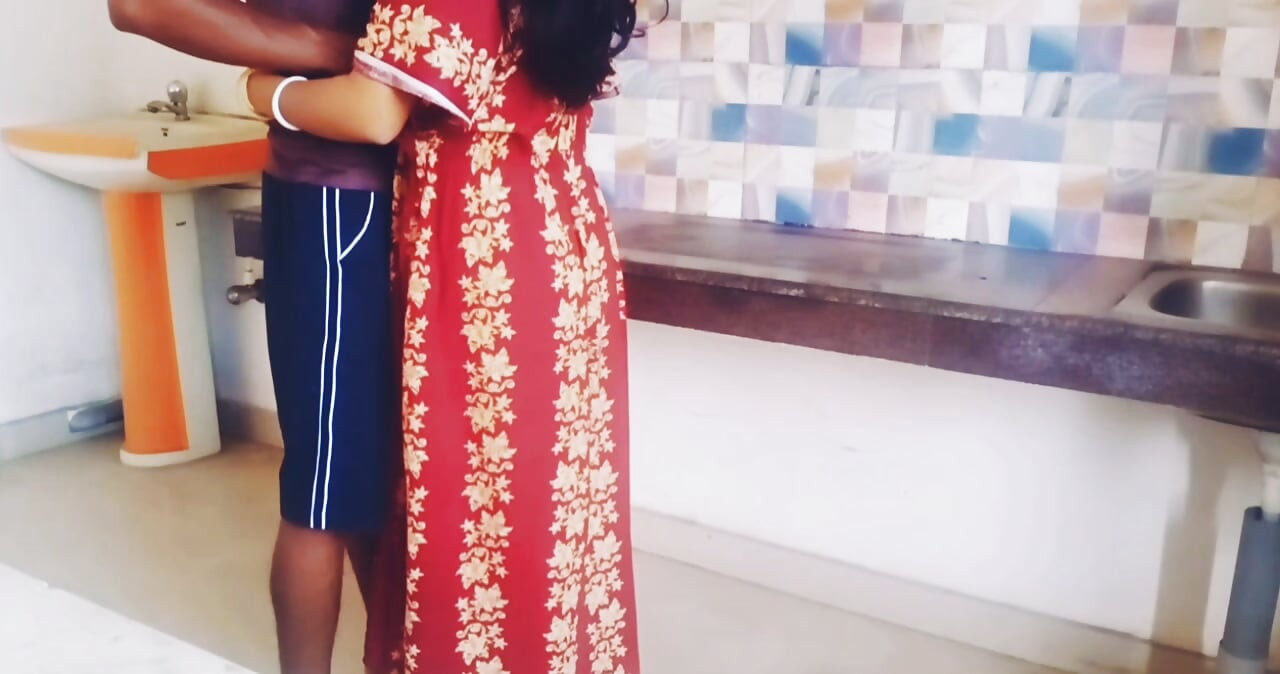 Desi Bhabi want to take chance for sucking Hot devar Big black Cock in kitchen