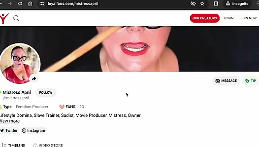 Domina Herrin april - Die pisshure