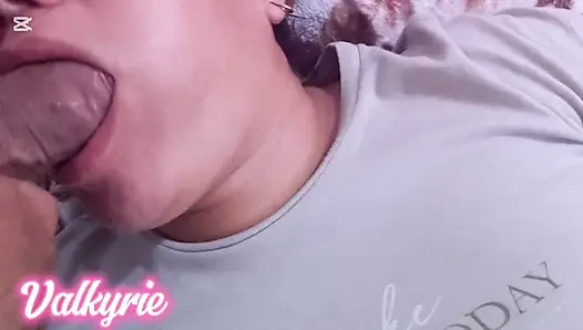 Beautiful girl sucking