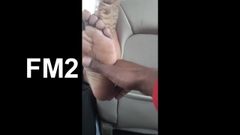 Mature Uber Driver Sweaty Soles (She Let Me Smell And Lick T