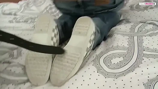 Cute teen is having so much fun fucking and starts moaning