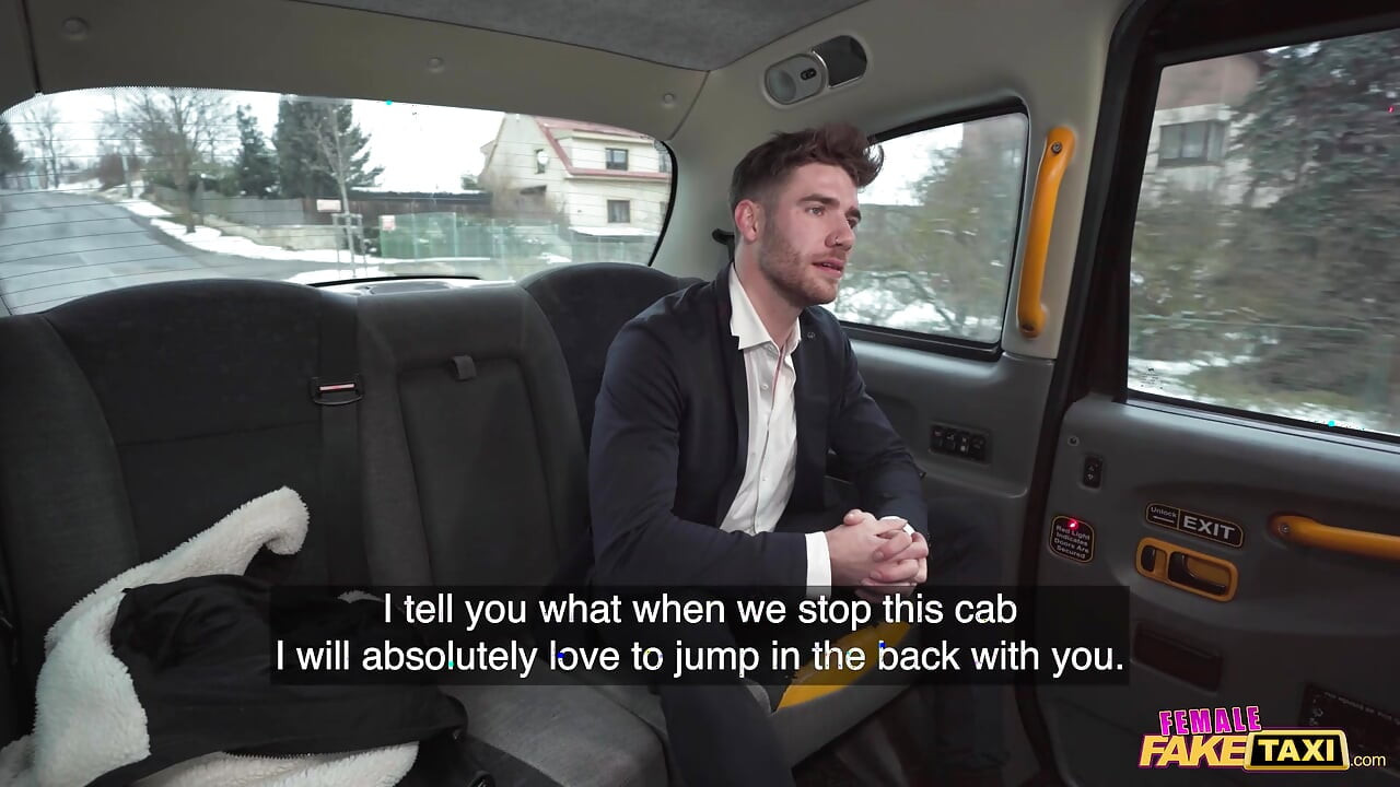 I get hard fucked by a hunky male model - Female Fake Taxi