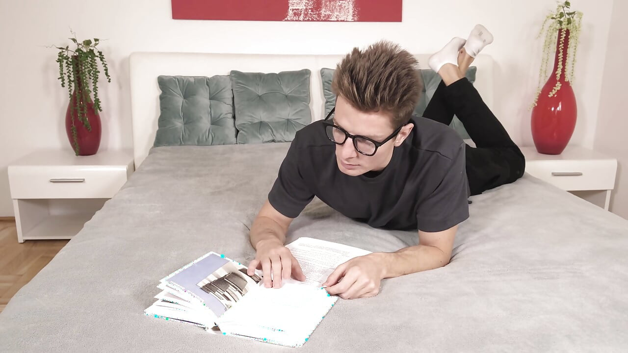 Teen in Glasses Seduces Young Boy with Fat Dick