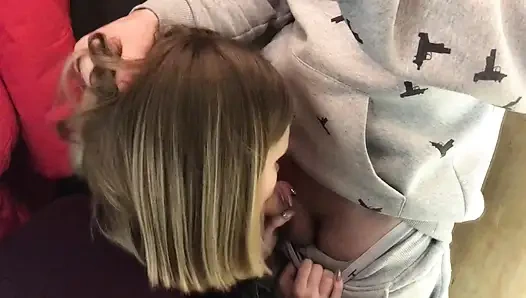 Sneaky Changing Room BJ – Amateur Girl Sucks Cock in Clothing Store RAW