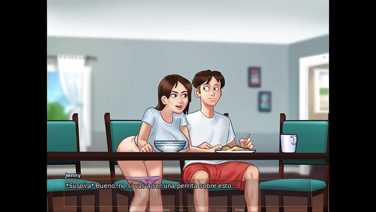 Pregnant stepmom has too much desire for sex and so does my stepsister - summertime saga
