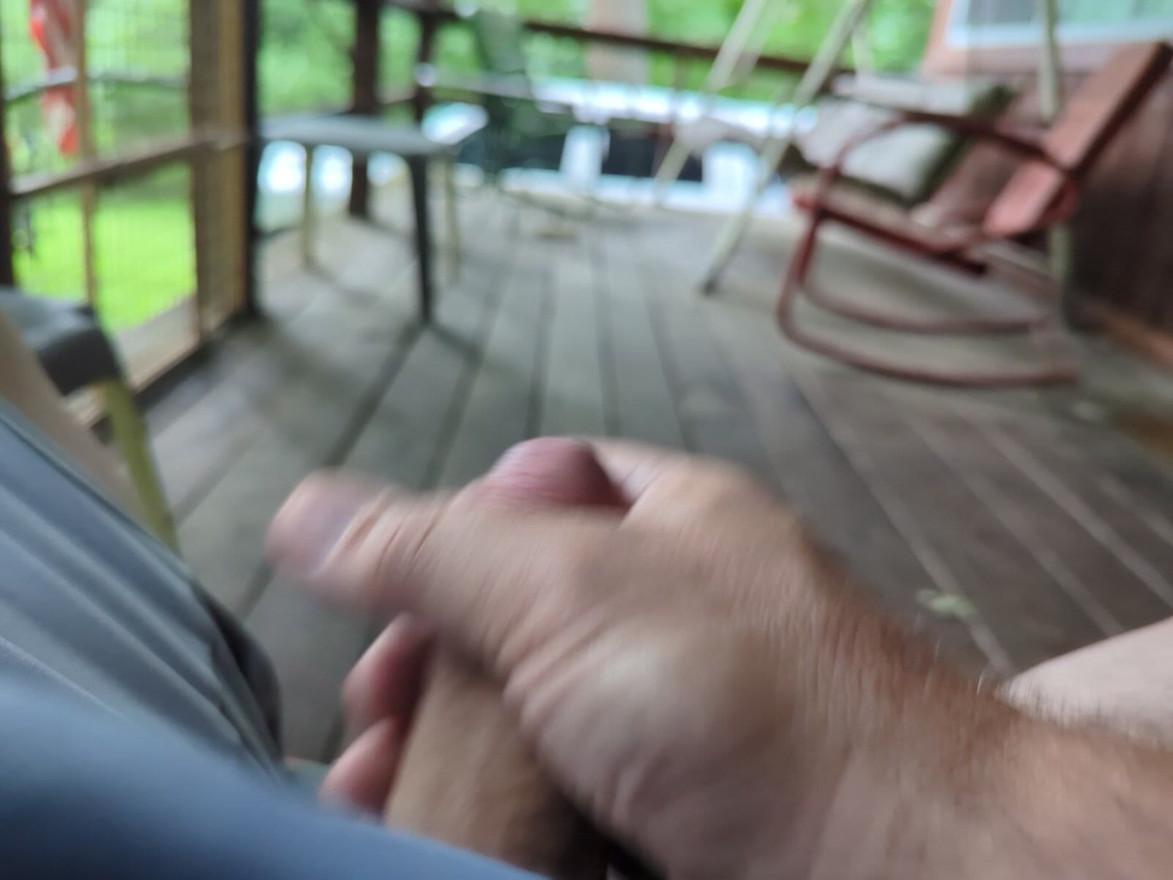 Just a quick tug on the front porch while my friends were in the kitchen