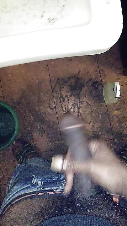 Big Black Cock PISSING In Bando Sink BBC Fetish