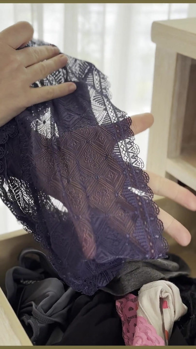 Captivating moment from "Wifey shows of her sexy panties topless with her sexy tits showing"