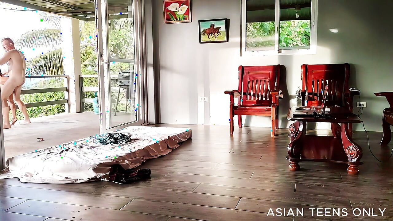 Tiny Asian's Anus Destroyed in the House Middle of Nature Park