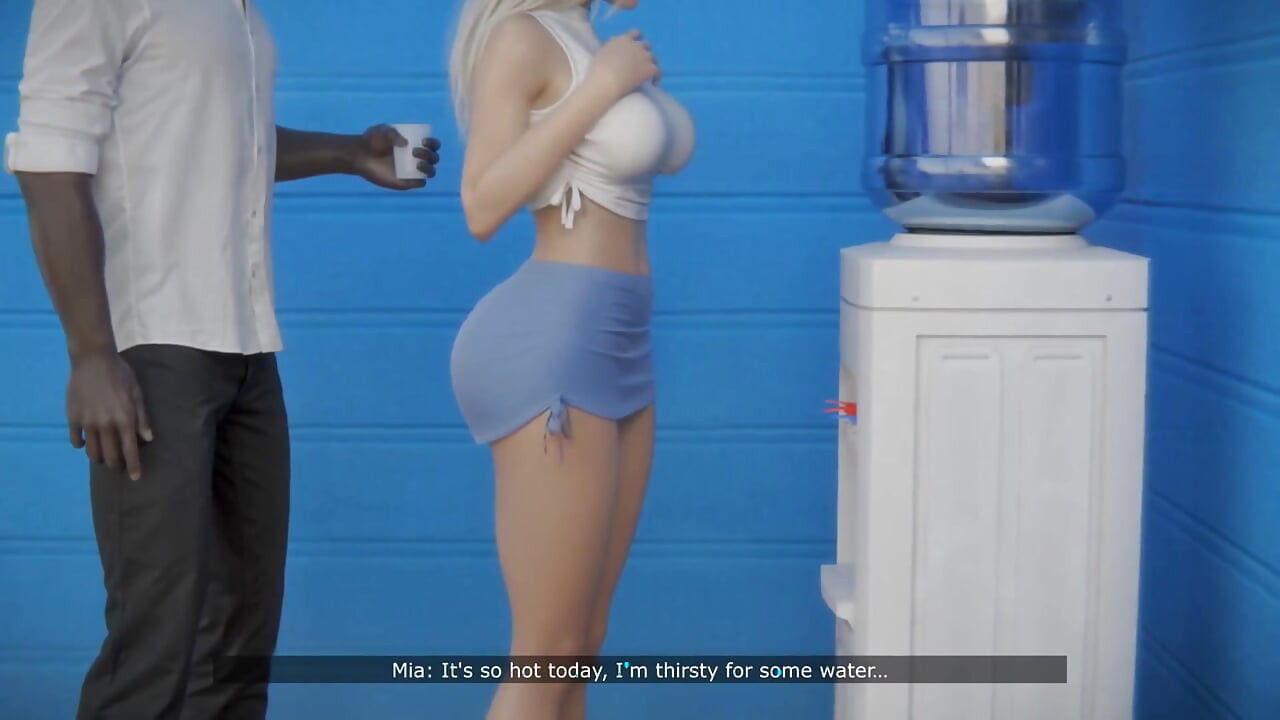 젖은 보지에 웨이터의 자지를 원하는 발정난 마누라