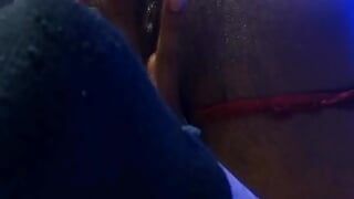 Rich Mexican daddy in red lingerie masturbates through his rich and delicious anus - what a delicious anal penetration