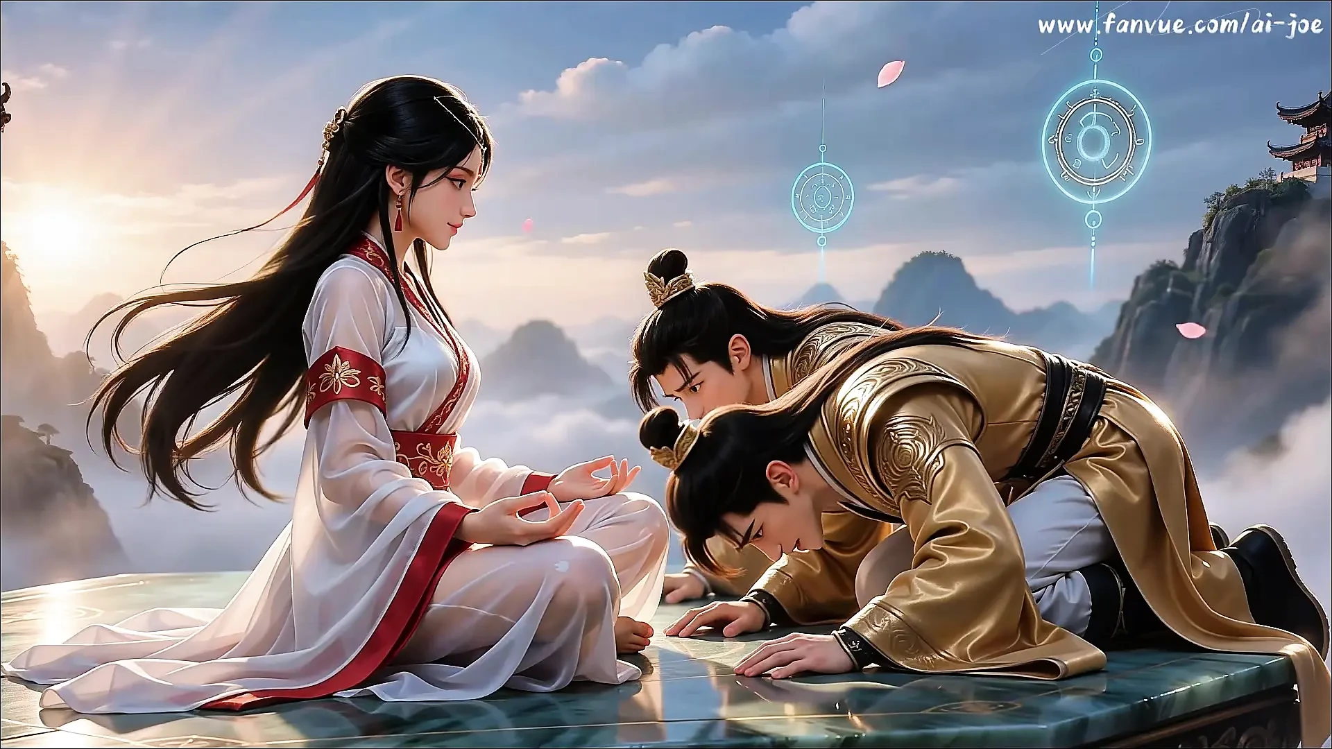 同学实际上想玩3P。对于年轻人，我同意。古代仙女。第1集 AI 生成，