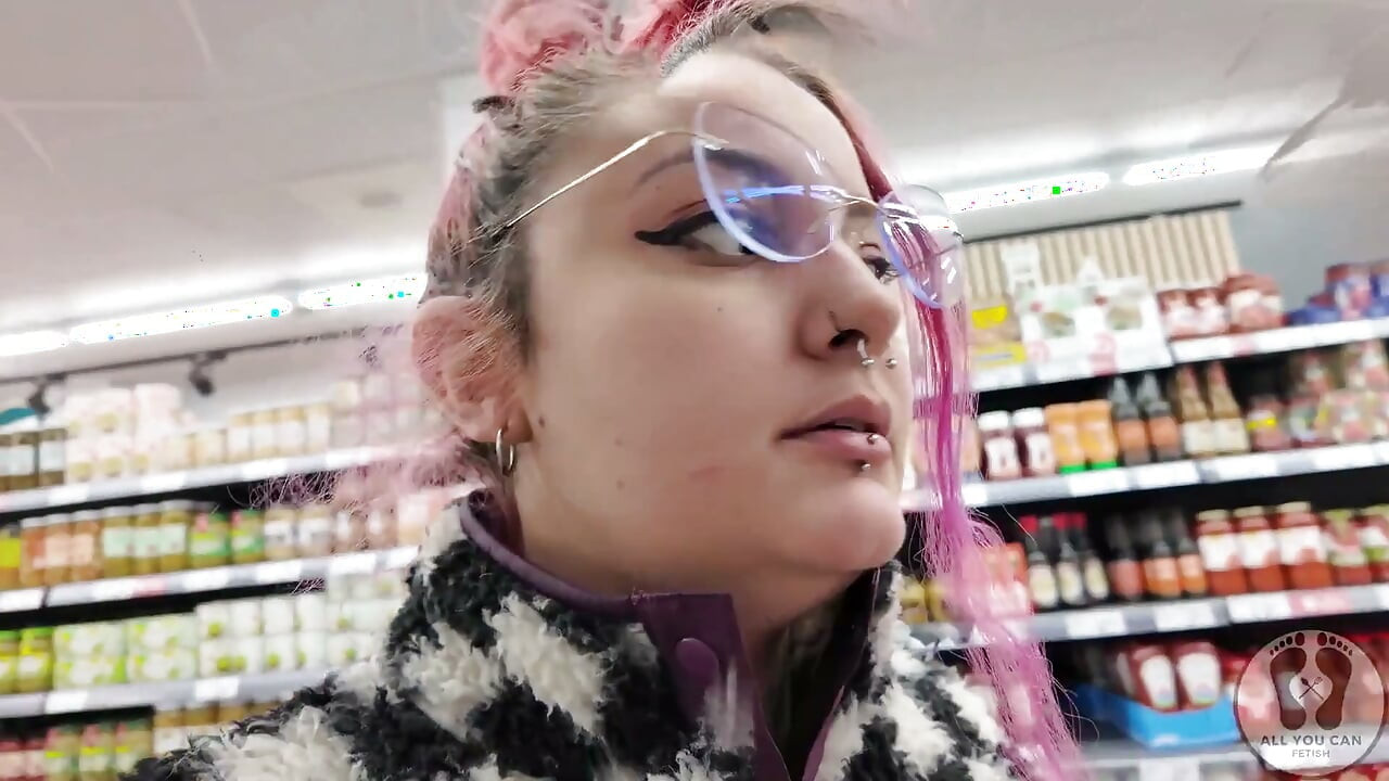 Plump Chick Burps at the Supermarket Embarrassing Public Display