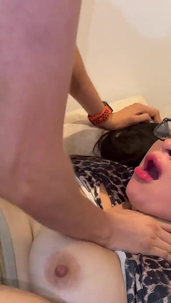 Must-see moment from "BBW MILF Antonella Jones cheats hard with PipeBoy and takes a messy cumshot on her glasses"