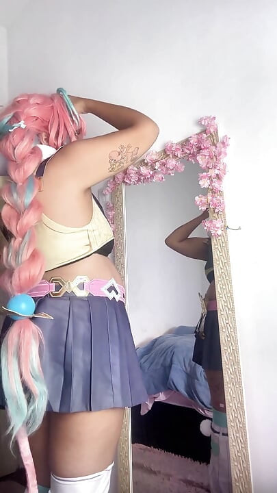 Getting Ready for Cosplay Con - Varesa Genshin Impact