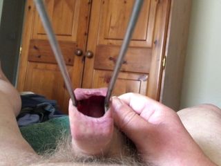 Saturday foreskin session - barbecue tongs