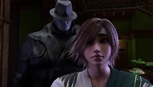 Sexy zierliche Asuka wird von mr. X in der Public Library (exklusives sexspiel) zerstört 60 FPS