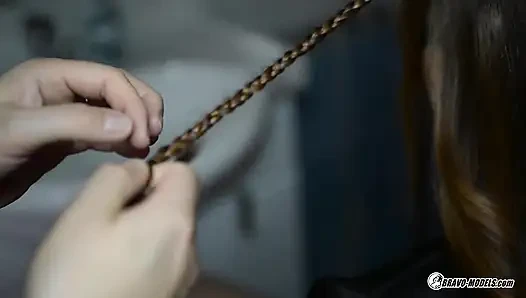 Elena vega - video cosplay vr di belakang panggung