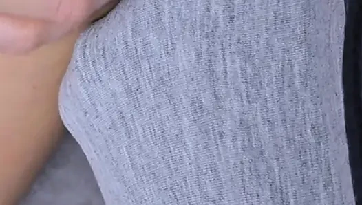Forbidden Touch On Public! Shameless Stranger Touch Her With His Dick on Crowded Bus and Ejaculate Under Her Skirt