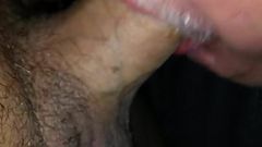 Sucking a manscaped dong at the adult theater