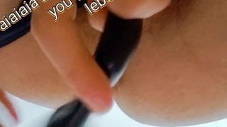 hijab arabe beurette insert first plug anal