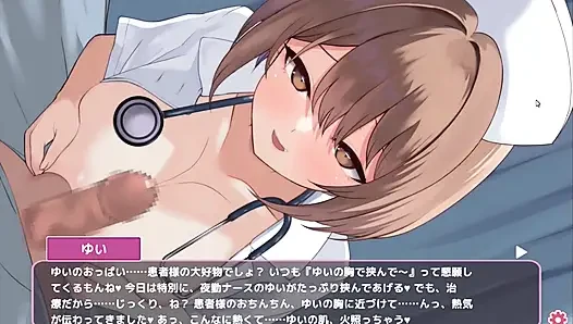 Хентай игра - шаловливая медсестра получает свои сиськи для Paizuri - Sakusei Shinsatsu