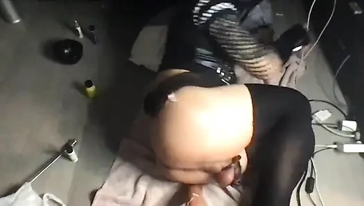 Latex Mask Sissy Suck Andfucked by Toy