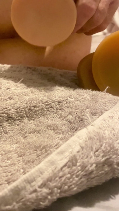 Taking it deeper than ever before and I love it in my slutty ass , next I need a bigger dildo and try a real cock | Clip 1