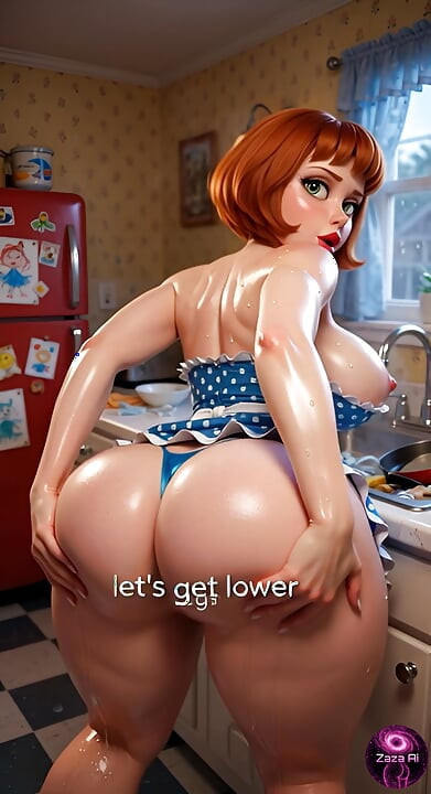 Naughty MILF in the Kitchen