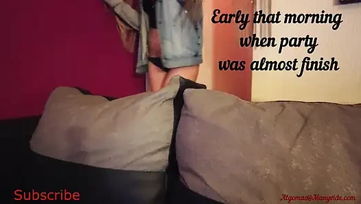 Horny Teen Get Her Ass Licked and Fucked at the After-party.(first Part)