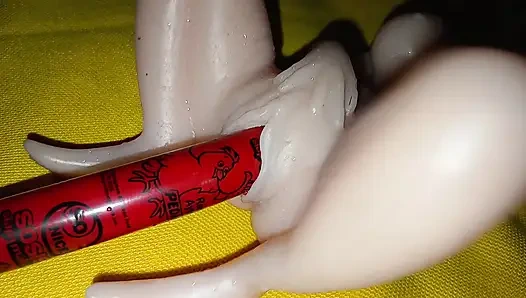 4k'da gerçekçi silikon seks oyuncağı bakış açısı - solo bebek deneyimi