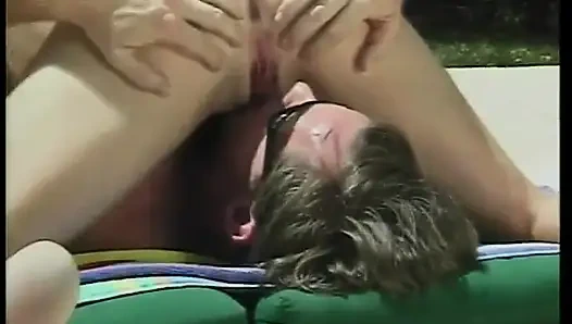 Blonde teen with nice tits fucked hard by a big cock